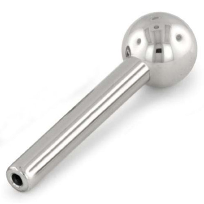 16g Threadless Barbell Shaft by NeoMetal 16g – 5/32″ long (4.0mm) – 3mm ball High Polish Titanium