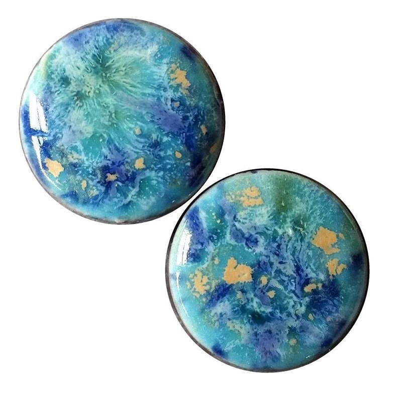 Blue Caprice Ceramic Plugs 2 gauge (6mm) Blue Caprice Pair