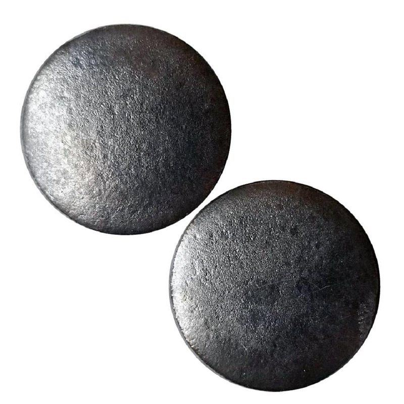 Burnished Steel Ceramic Plugs 7/16 inch (11mm) Burnished Steel Pair