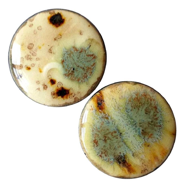 Cappucino Mint Ceramic Plugs 7/16 inch (11mm) Cappucino Mint Pair