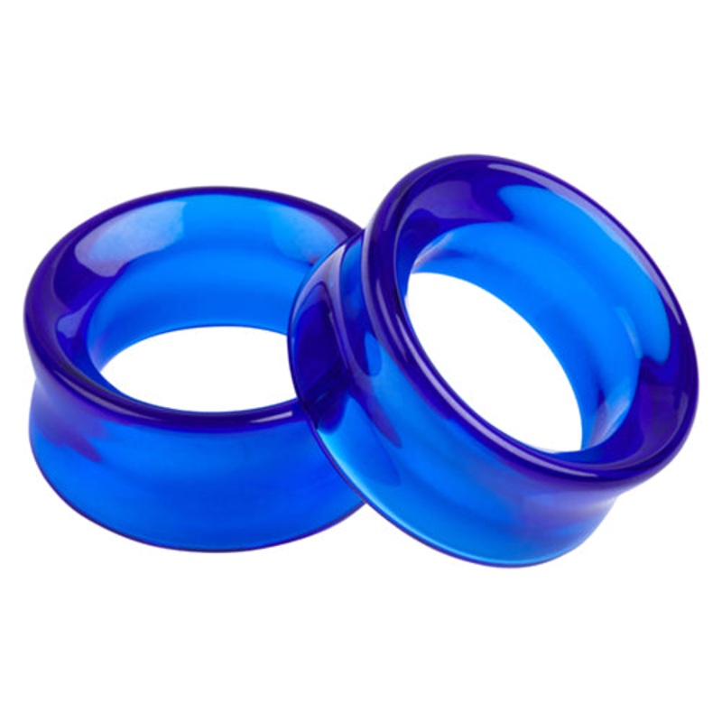 Sapphire Glass Tunnels 0 gauge (8mm) Sapphire