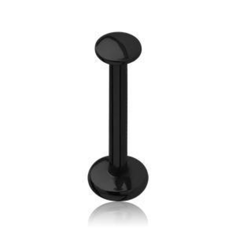 16g Black Disc Labret 16g – 5/16″ long (8mm) Black Stainless