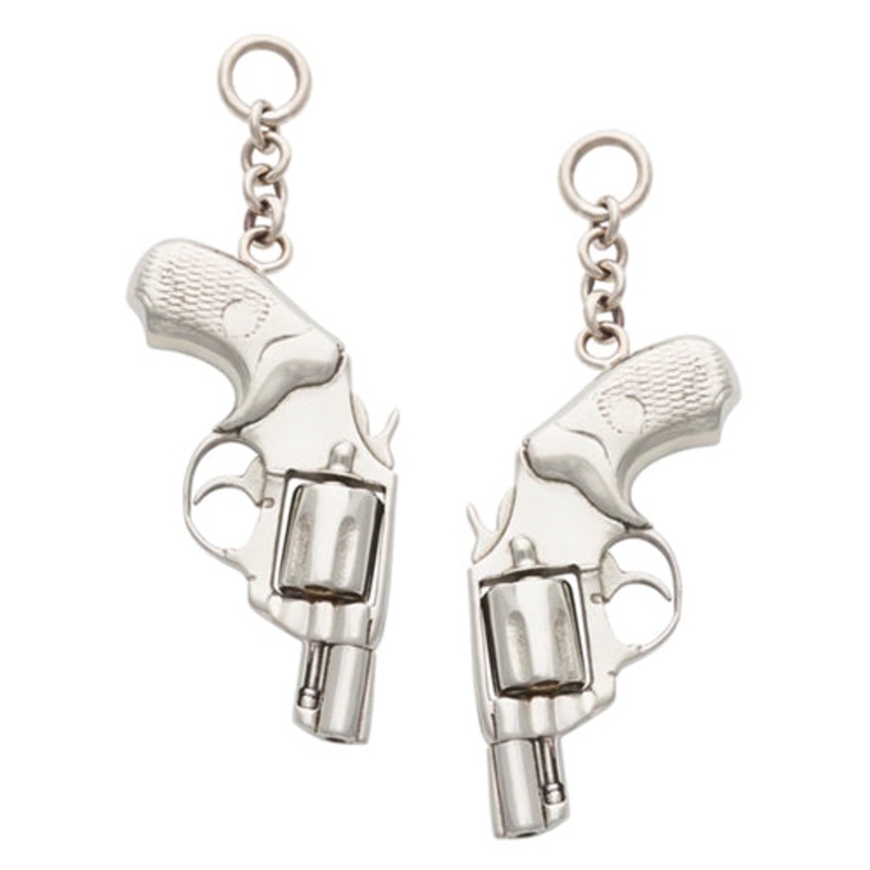 .38 Special Brass Pendants by Diablo Organics White Brass Pair