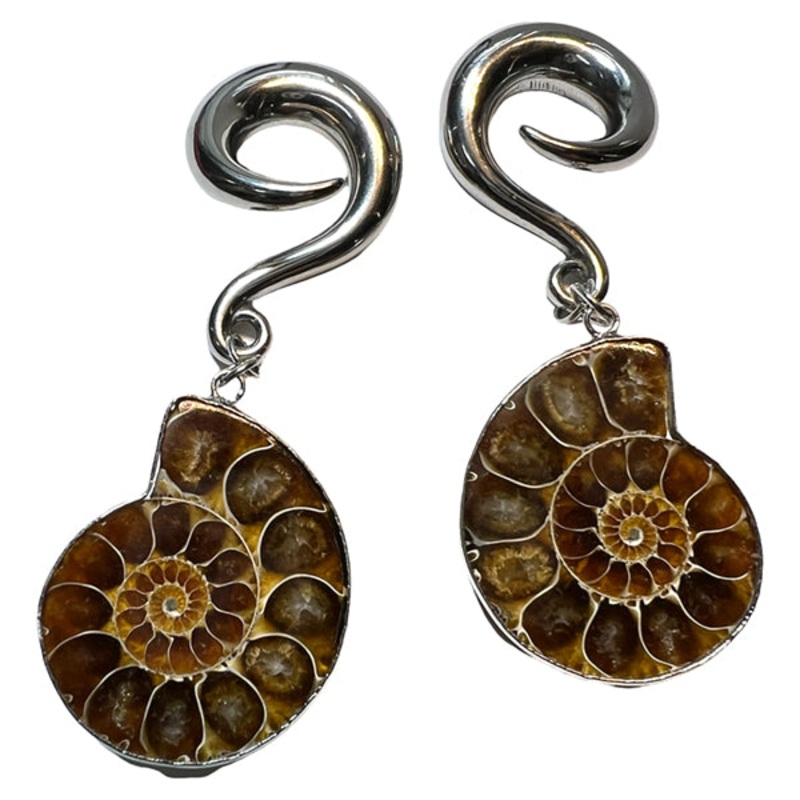 Ammonite Stainless Hangers 6 gauge (4mm) Stainless Steel Pair