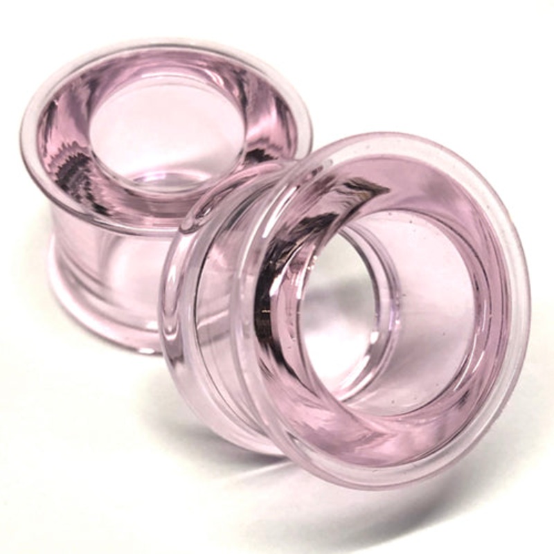 Pink DF Bullet Holes by Gorilla Glass 1/2 inch (12mm) Pink Pair