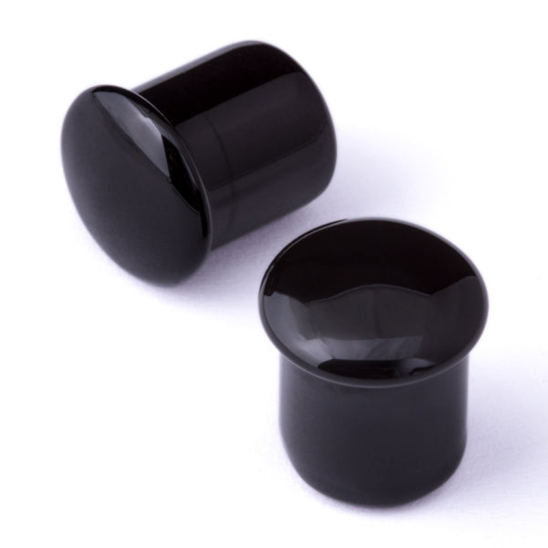 Simple SF Plugs by Gorilla Glass 14 gauge (1.6mm) – 9mm long Black Pair