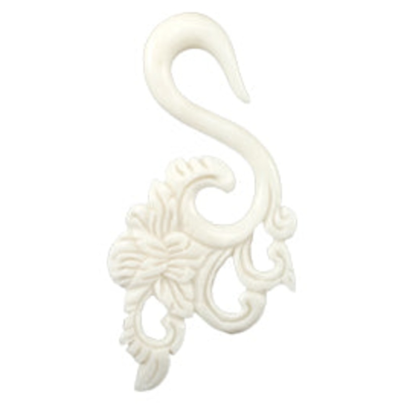 Bloom Hangers by Urban Star Organics 8 gauge (3mm) White Bone Pair
