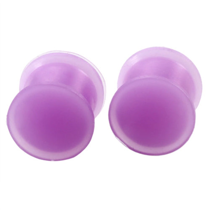 Purple Silicone Plugs 8 gauge (3mm) Purple Pair