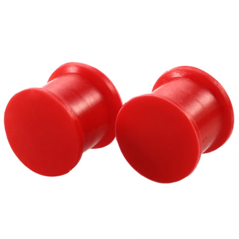 Red Silicone Plugs 8 gauge (3mm) Red Pair