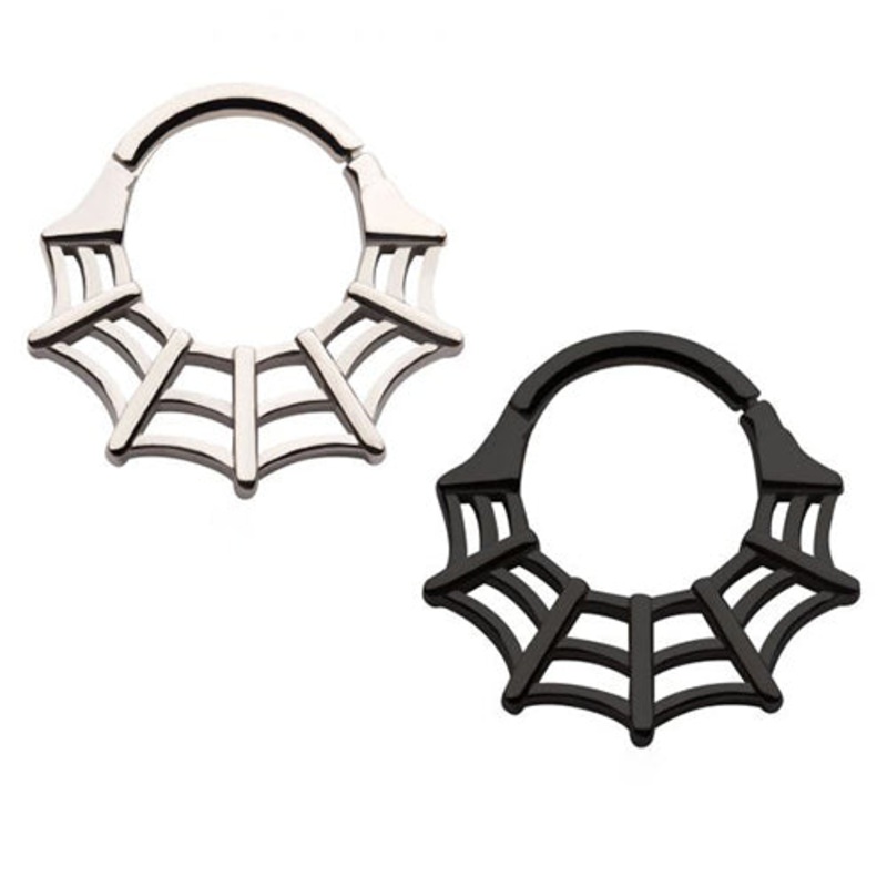 Spiderweb Hinged Segment Ring 16g – 5/16″ diameter (8mm) Stainless Steel