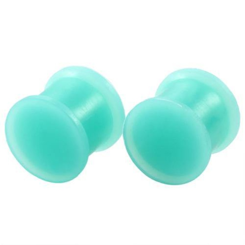 Teal Silicone Plugs 8 gauge (3mm) Teal Pair