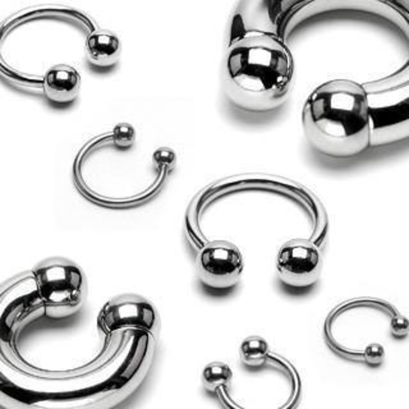 00g Stainless Circular Barbell 00g – 5/8″ diameter – 12mm balls Stainless Steel