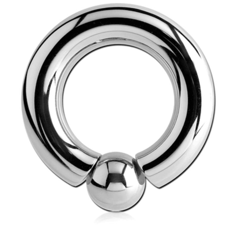 6g Stainless Screw-Ball Ring 6g (4mm) – 3/8″ dia (10mm) – 6mm ball Stainless Steel