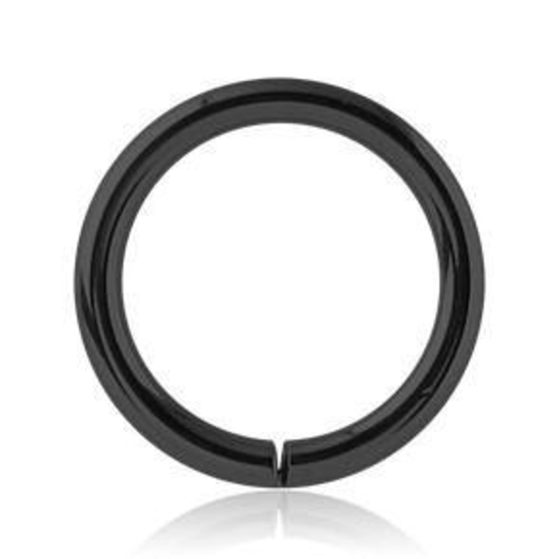 16g Black Continuous Ring 16g – 1/4″ diameter (6mm) Black Stainless