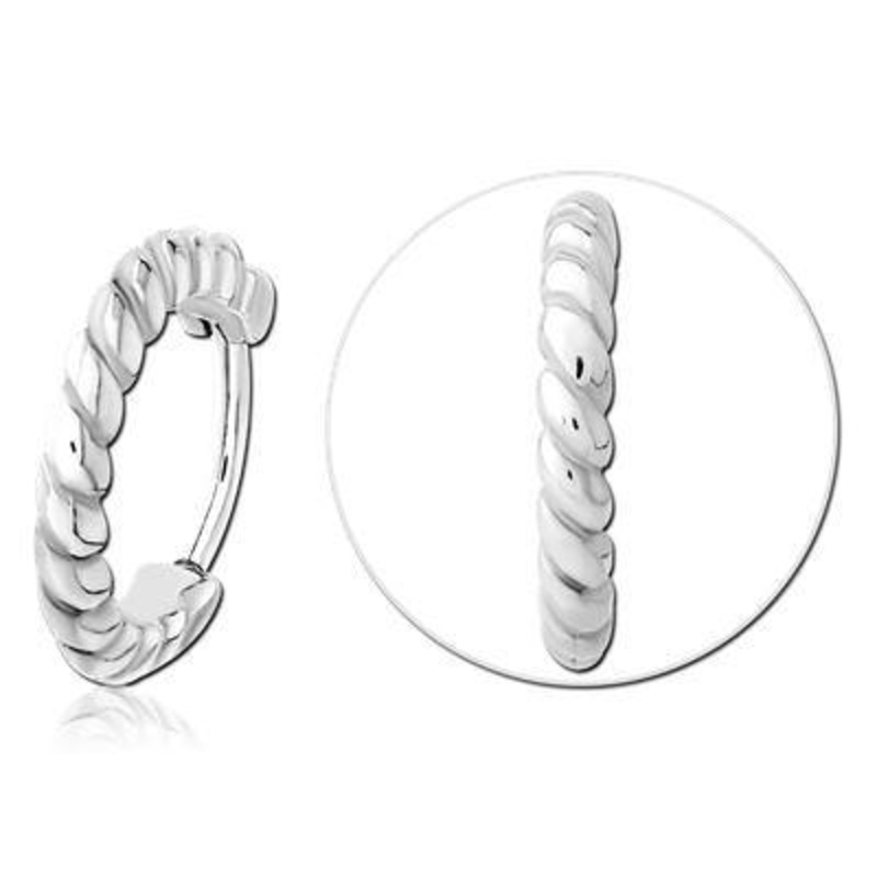 Rope Stainless Hinged Ring 16g – 5/16″ diameter (8mm) Stainless Steel