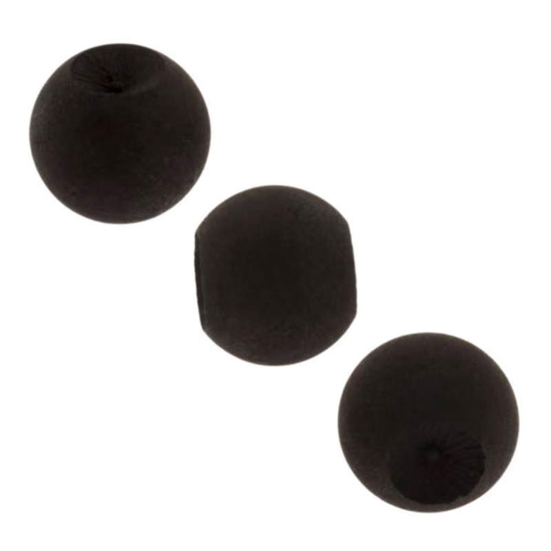 00g Rubber Bead by Anatometal 00g – 9/16″ diameter (14.3mm) Black
