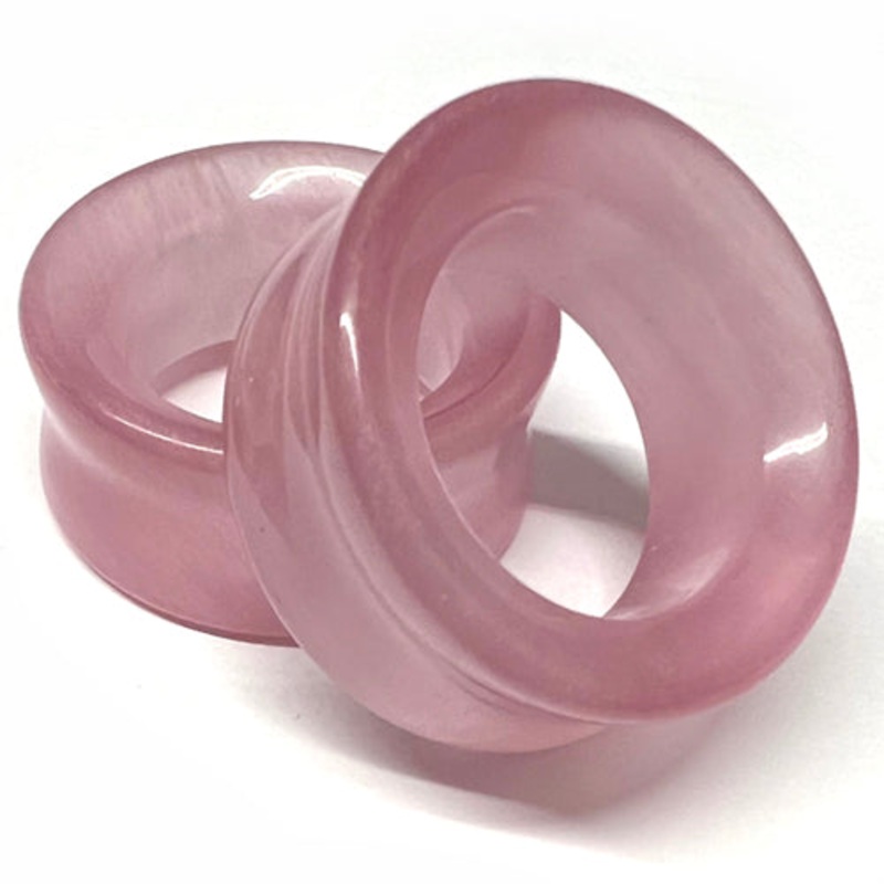 Pink Cat’s Eye Tunnels 2 gauge (6mm) Pink