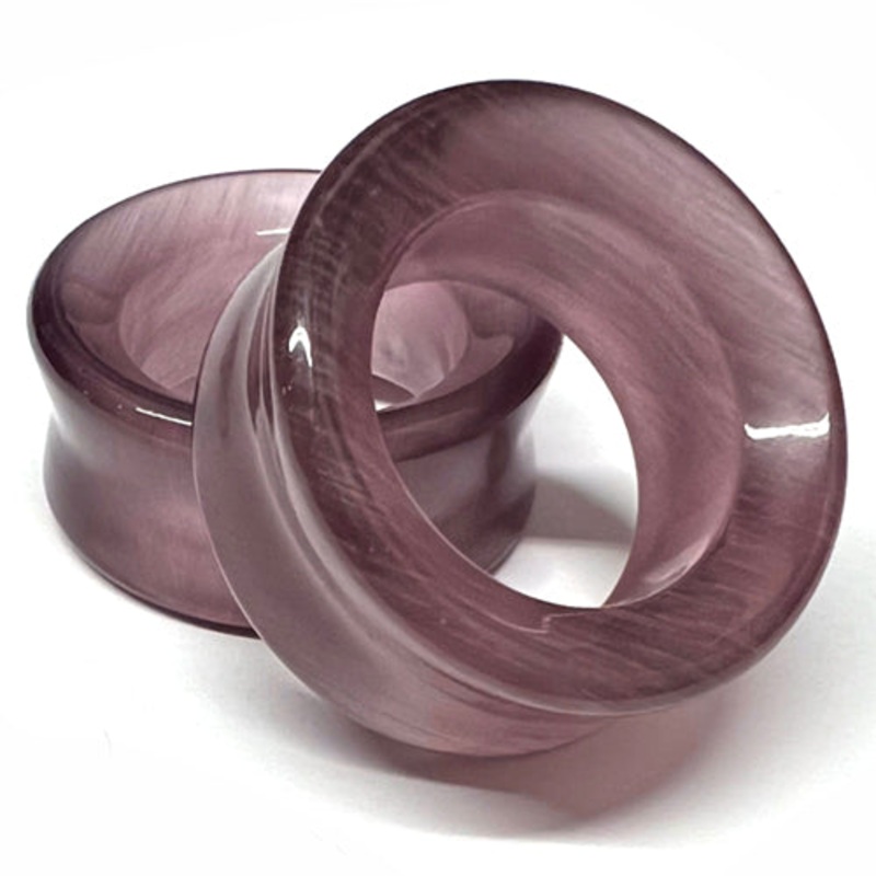 Purple Cat’s Eye Tunnels 2 gauge (6mm) Purple