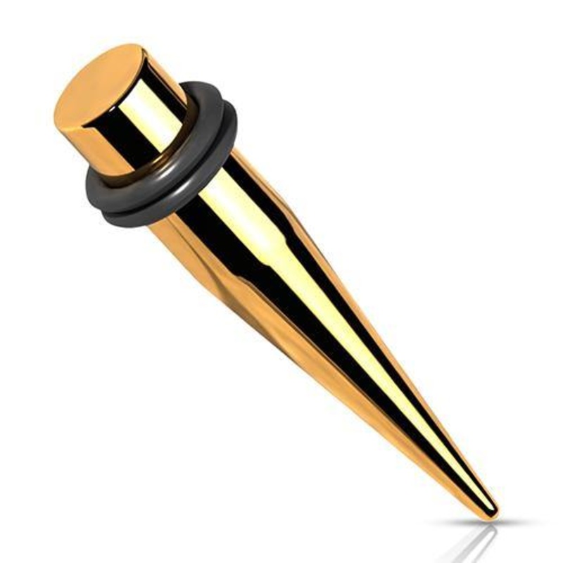 Gold Tapers 14 gauge (1.6mm) Gold Pair