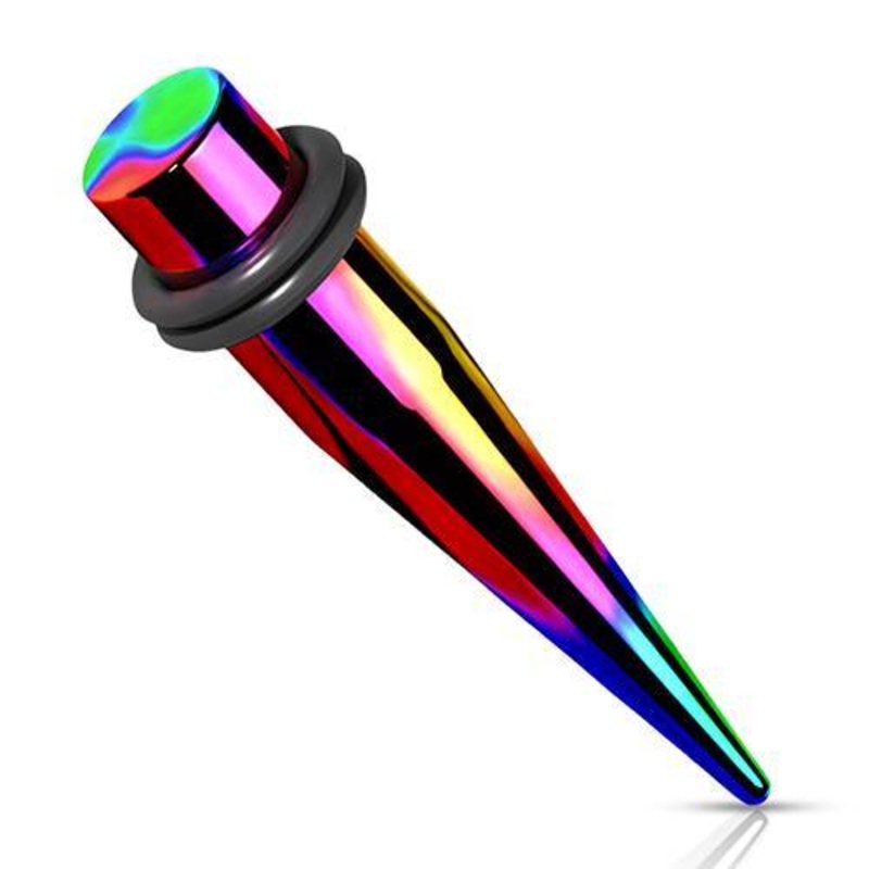 Rainbow Tapers 14 gauge (1.6mm) Rainbow Pair