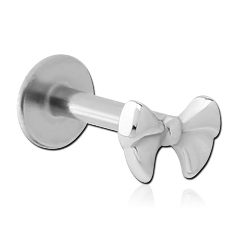 16g Bow Stainless Labret 16g – 5/16″ long (8mm) Stainless Steel
