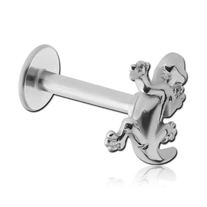 16g Lizard Stainless Labret 16g – 5/16″ long (8mm) Stainless Steel