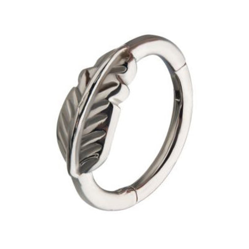 Feather Hinged Segment Ring 16g – 5/16″ diameter (8mm) Stainless Steel