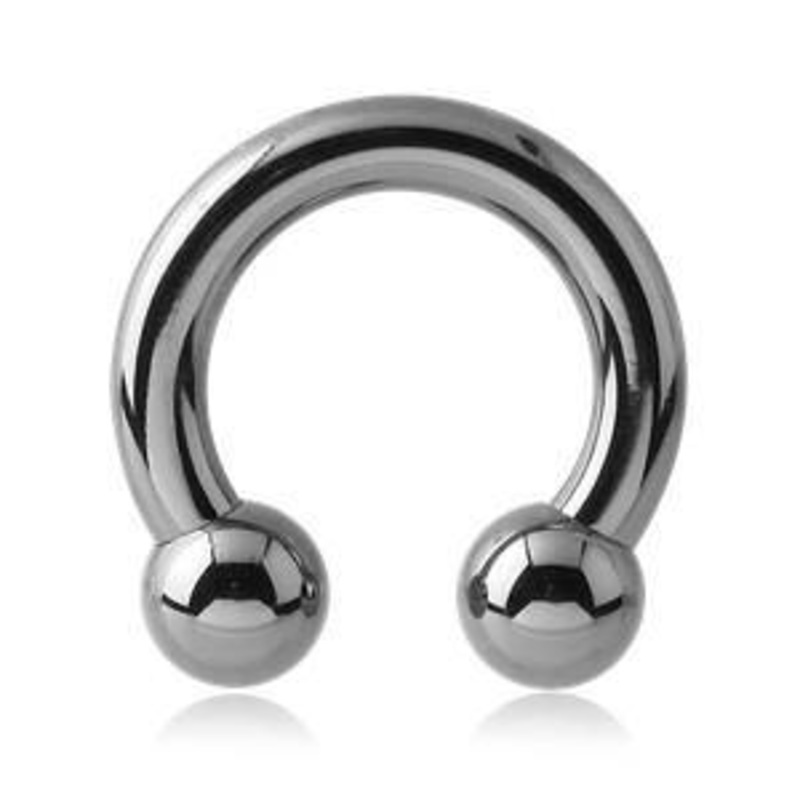 12g Circular Barbell by Body Circle Designs 12g – 5/16″ diameter – 5/32″ balls Stainless Steel