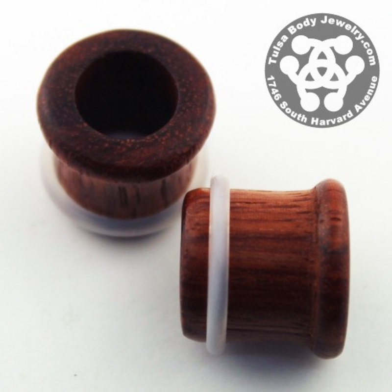 Bloodwood Single Flare Tunnels by Siam Organics 7/16 inch (11mm) Bloodwood Pair