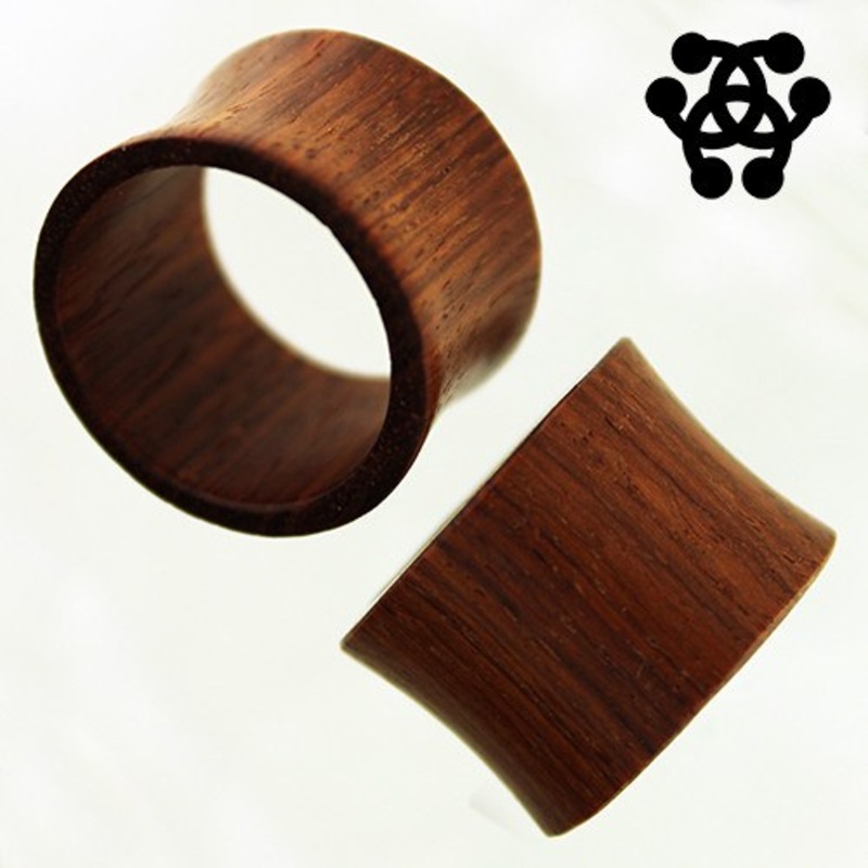 Bloodwood Tunnels by Siam Organics 7/8 inch (22mm) Bloodwood Pair