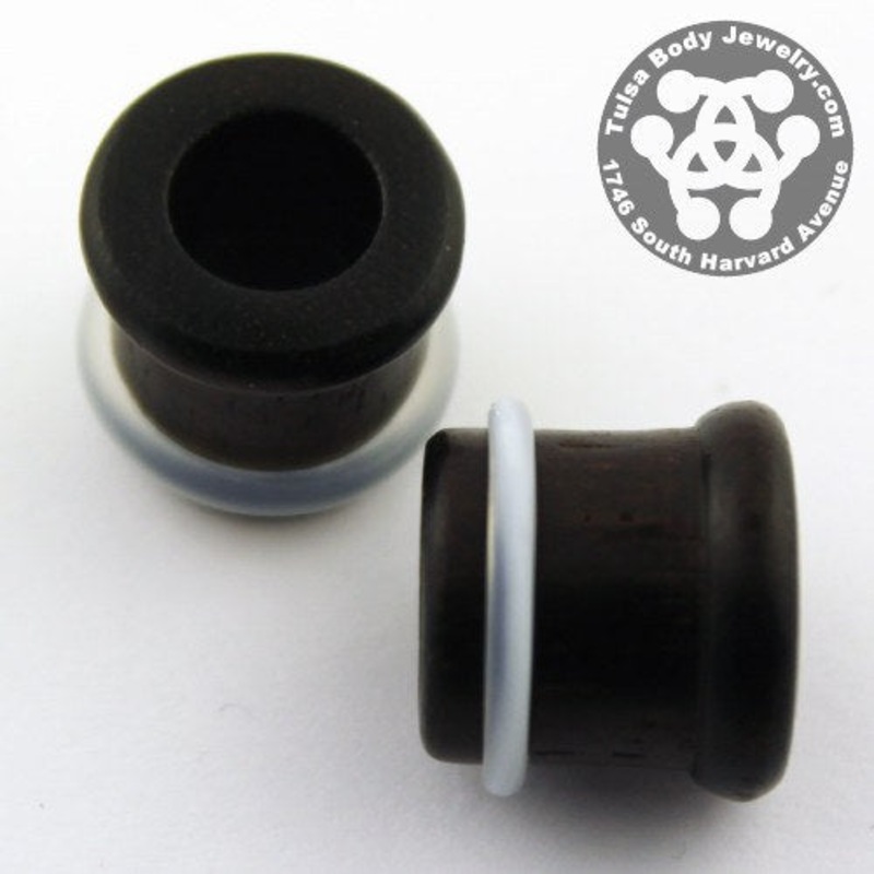 Raintree Single Flare Tunnels by Siam Organics 1/2 inch (12.7mm) Raintree Wood Pair