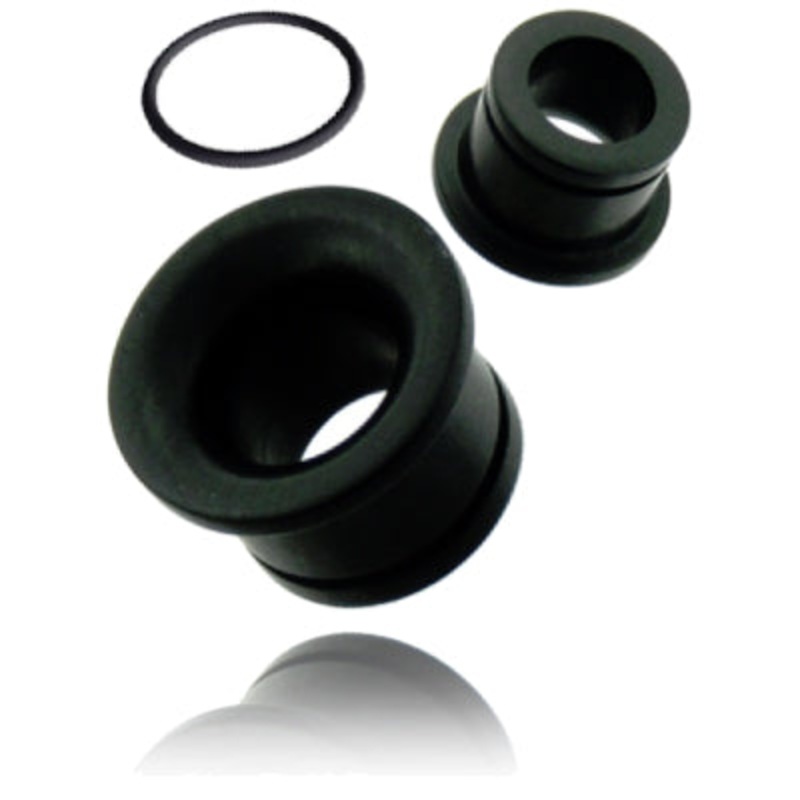 Arang Wood Single Flared Tunnels 2 gauge (6mm) Arang Wood Pair