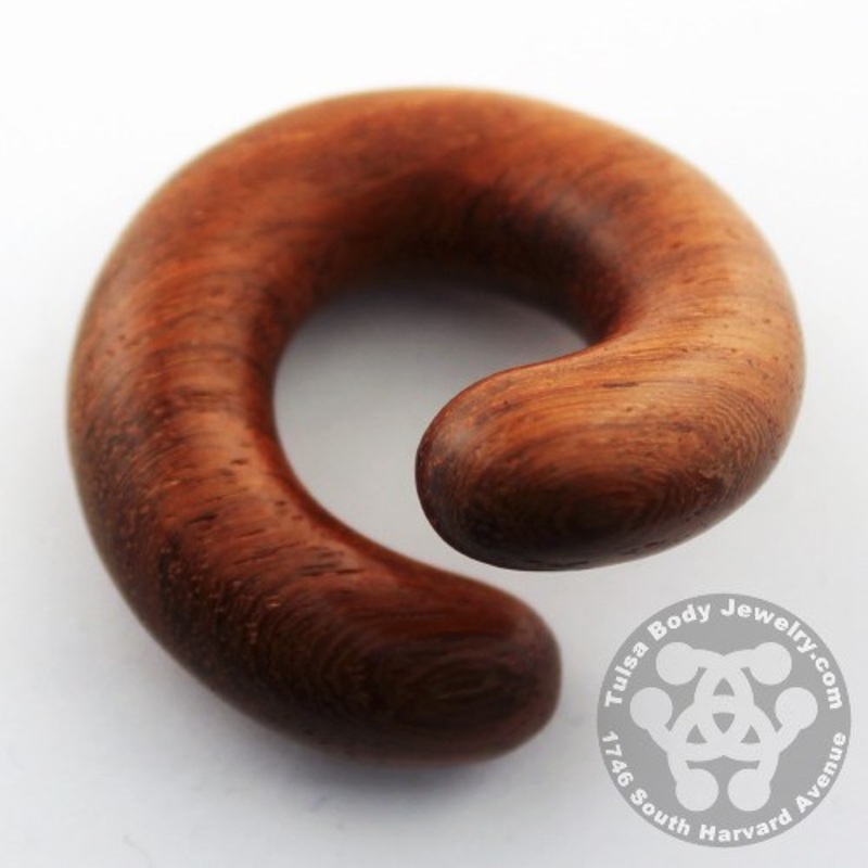 Bloodwood Coils by Siam Organics 2 gauge (6mm) Bloodwood Pair