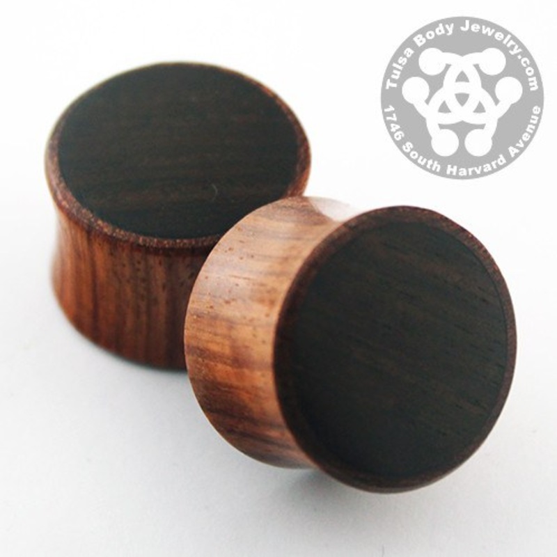 Bloodwood & Dark Raintree Plugs by Siam Organics 1/2 inch (12.7mm) Bloodwood Pair