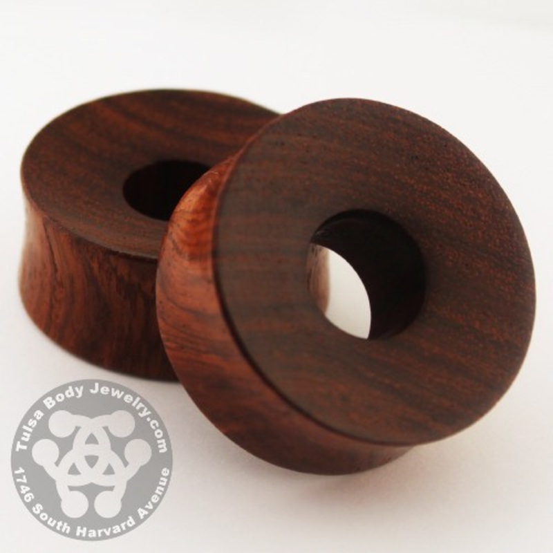 Bloodwood Thick Walled Tunnels by Siam Organics 3/4 inch (19mm) Bloodwood Pair