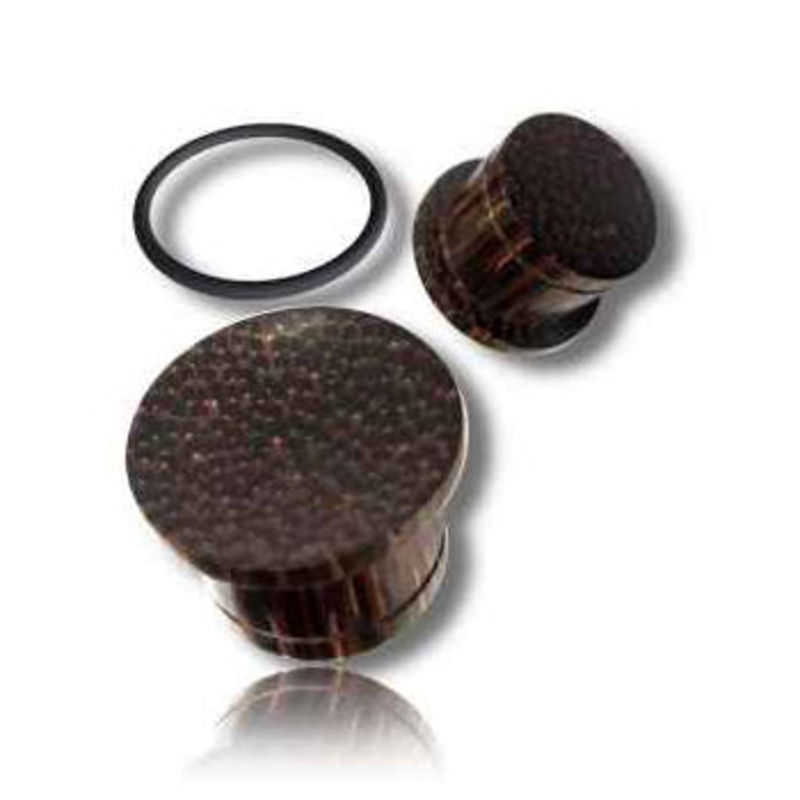 Palm Wood Single Flared Plugs 8 gauge (3mm) Palm Wood Pair