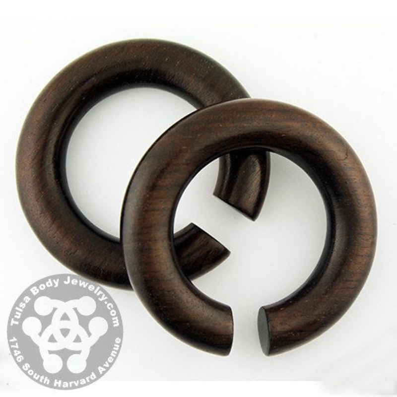 Raintree Rings by Siam Organics 1/2 inch (12.7mm) – 1″ diameter Raintree Wood Pair
