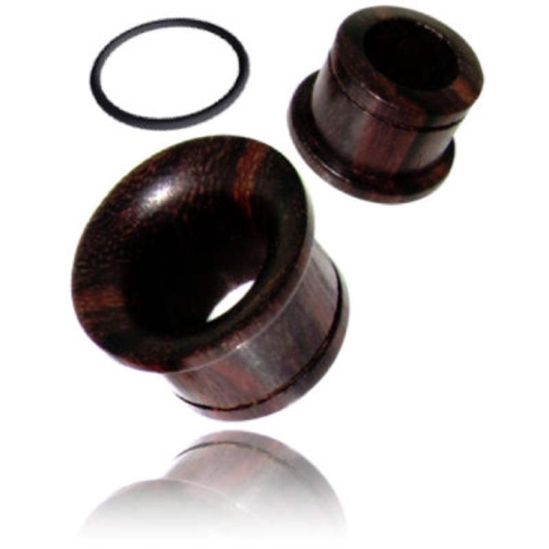 Sono Wood Single Flared Tunnels 1/2 inch (12mm) Sono Wood Pair