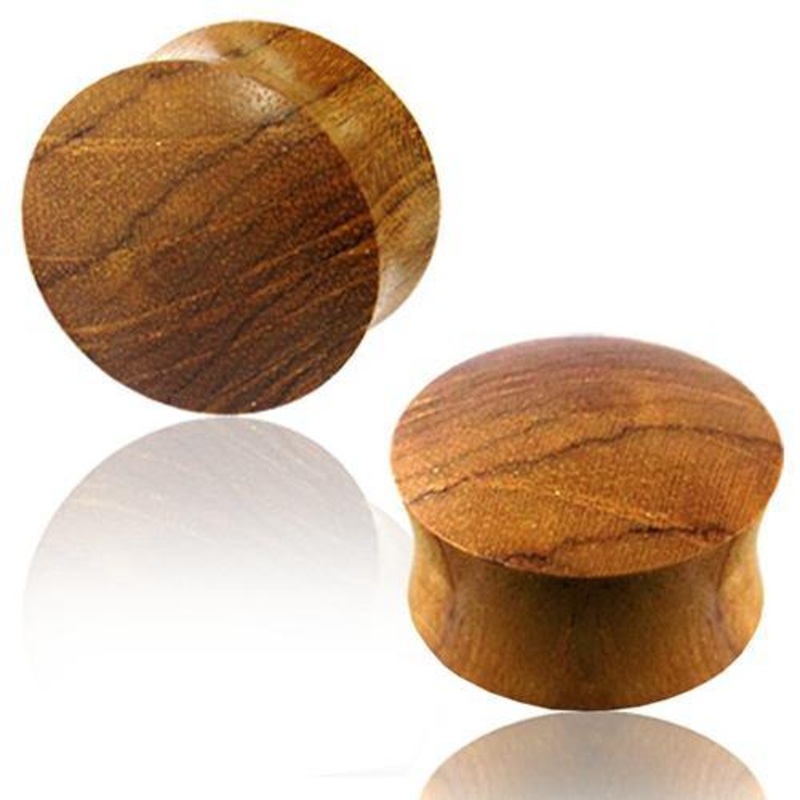 Teak Wood Plugs 8 gauge (3mm) Teak Wood Pair