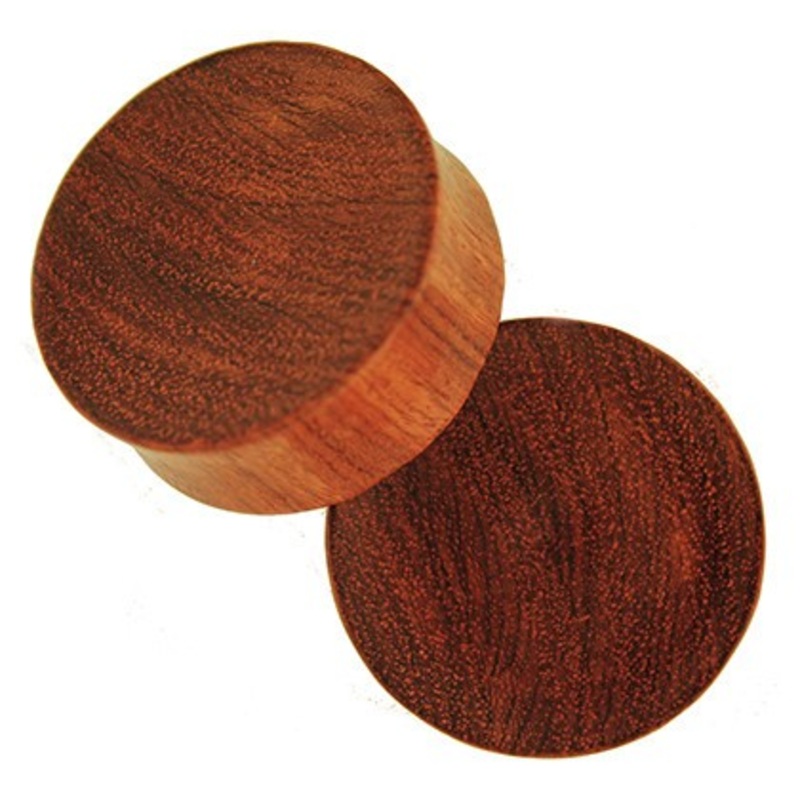 Bloodwood Bowl Plugs by Siam Organics 8 gauge (3mm) Bloodwood Pair