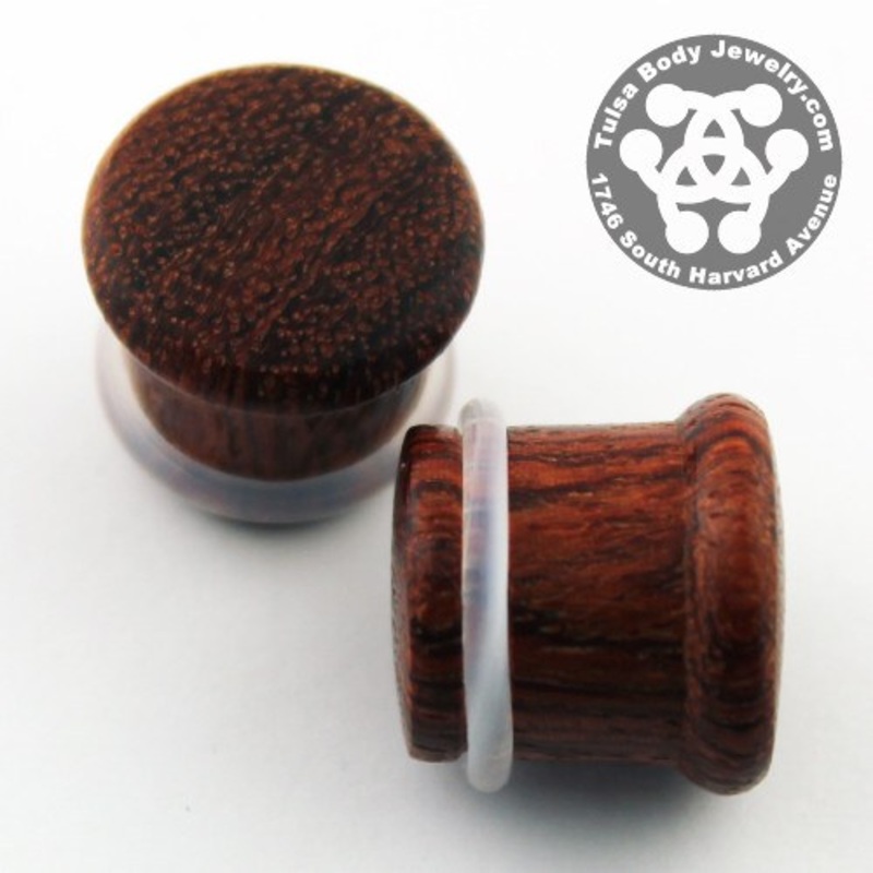 Bloodwood Single Flare Plugs by Siam Organics 1/2 inch (12.7mm) Bloodwood Pair