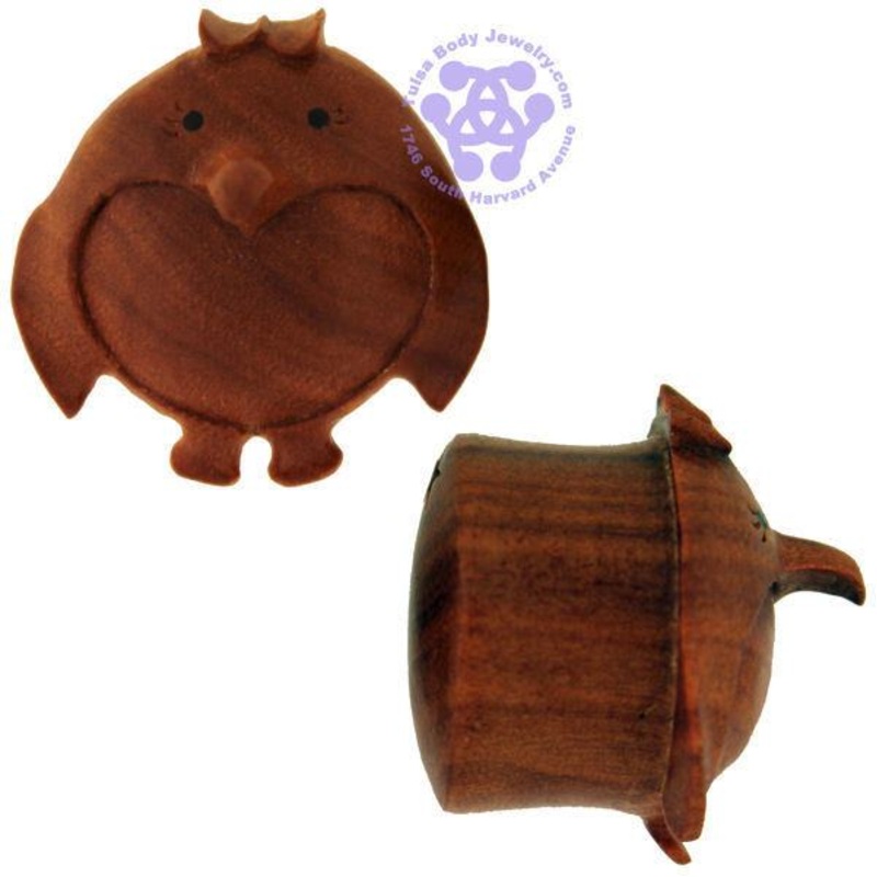 Penga Plugs by Urban Star Organics 2 gauge (6mm) Sabo Wood Pair