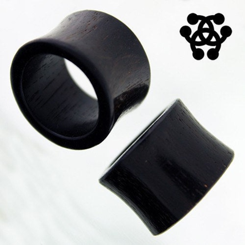 Raintree Tunnels by Siam Organics 6 gauge (4mm) Raintree Wood Pair