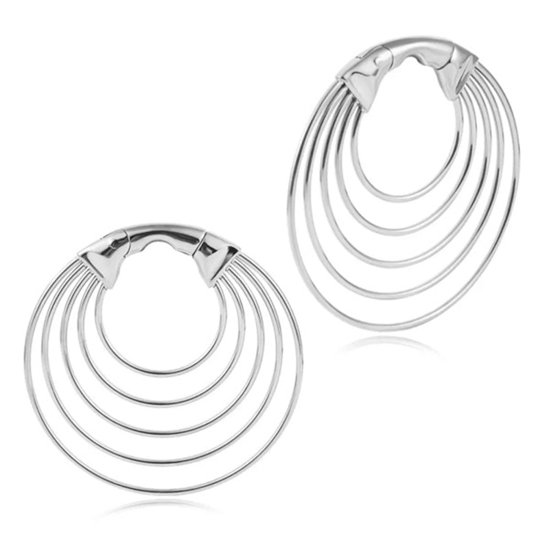 Stainless Multi Hoops 2 gauge (6mm) Stainless Steel Pair