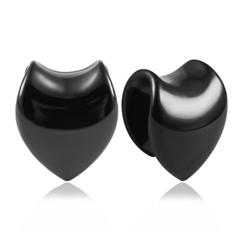 V-Saddle Black Weights 5/8 inch (16mm) Black Pair
