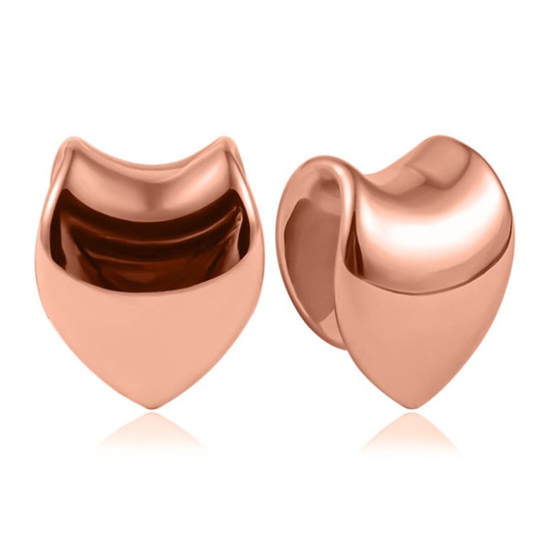 V-Saddles Rose Gold Weights 5/8 inch (16mm) Rose Gold Pair