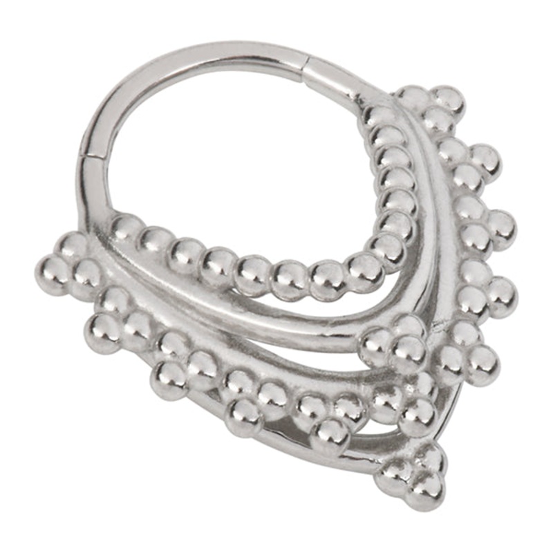 Super Stack Stainless Hinged Ring 16g – 3/8″ diameter (10mm) Stainless Steel