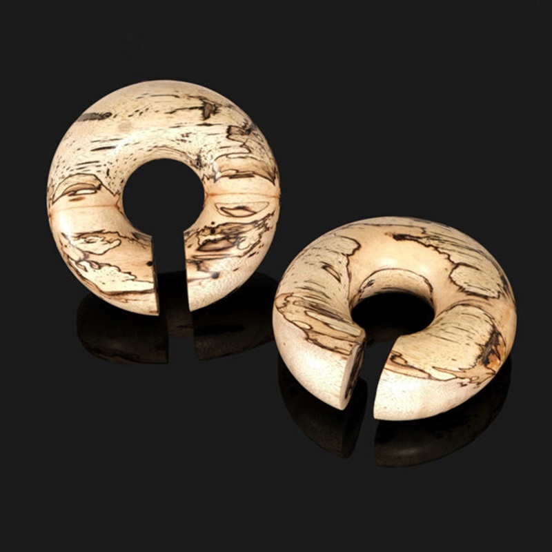 Tamarind Wood Rings 0 gauge (8mm) Tamarind Wood Pair