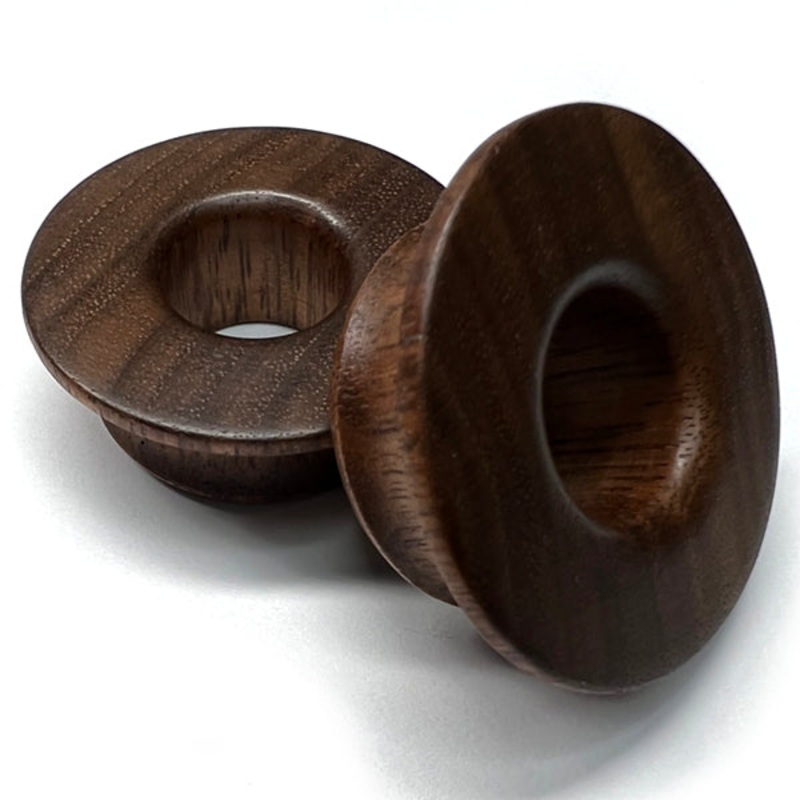 Walnut Wood Mayan Tunnels 0 gauge (8mm) – 8mm wearable Walnut