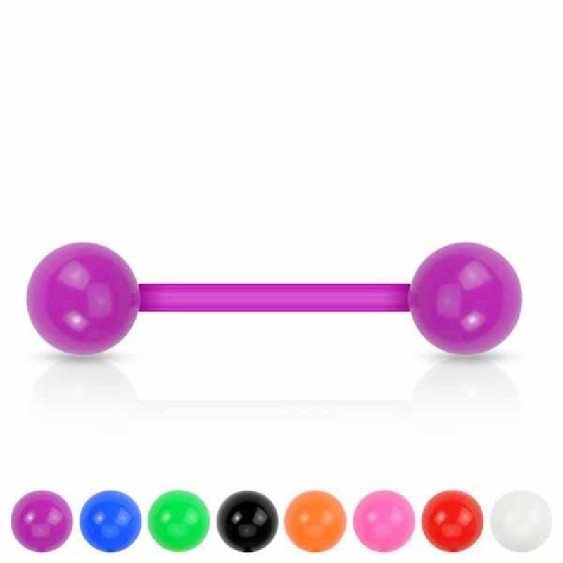 Bioflex Solid Colour Barbell 14G Blue